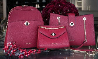 Благородная палитра бордо в женских кожаных сумках Cromia Благородная палитра бордо в женских кожаных сумках Cromia