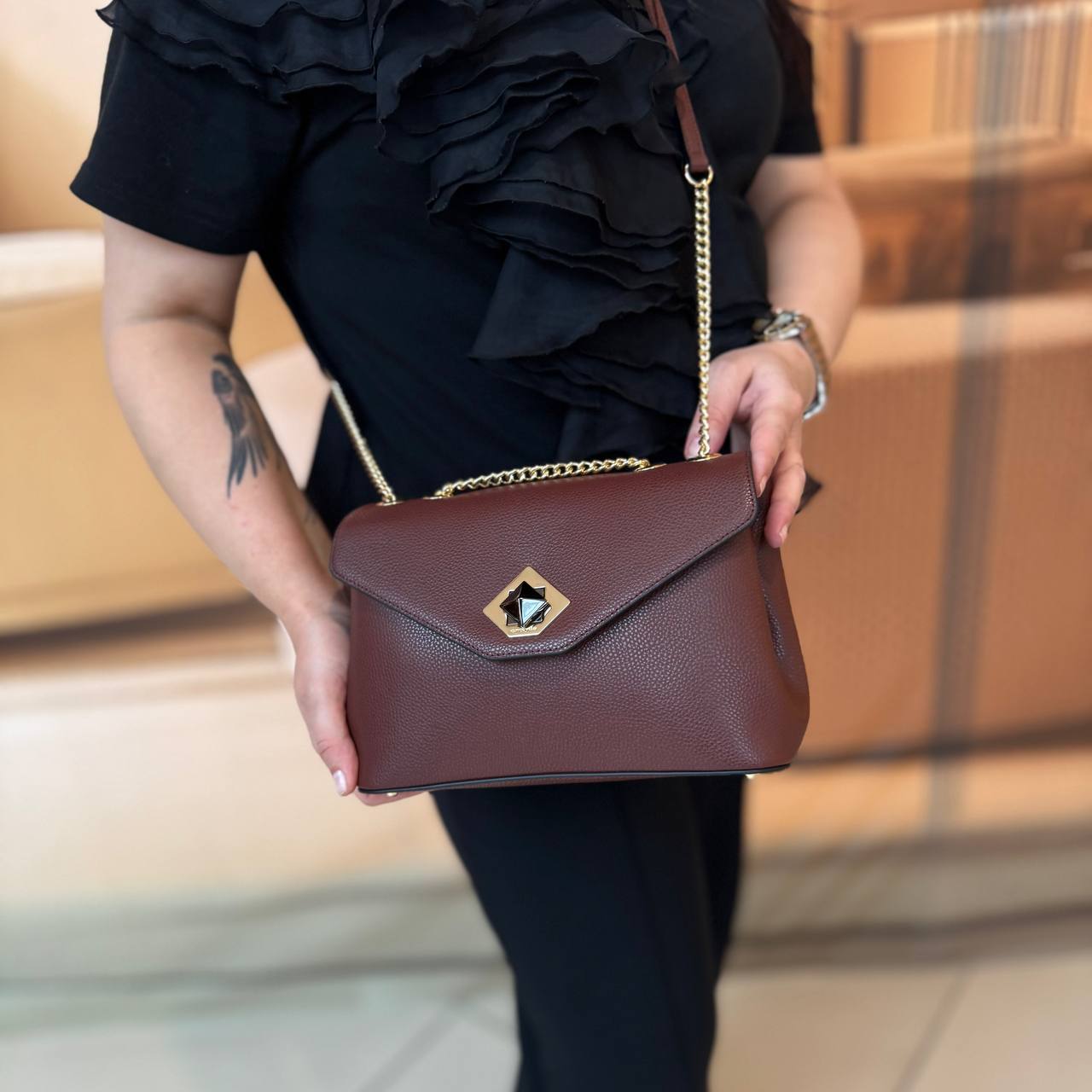 Сумка Cromia 1406042 CASTAGNA